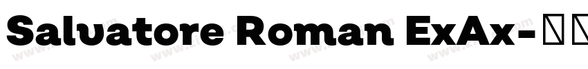 Salvatore Roman ExAx字体转换